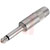G&H Industries - BF2PMNNN - Nickel housing Molded Straight 1/4" Nickel mono plug|70404286 | ChuangWei Electronics