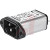 Schurter - 4300.5055 - IP40 PC1 10A 125VAC QC Term. Frnt Panel Mt-Scew C14 IEC Appliance Inlet w/Filter|70434718 | ChuangWei Electronics