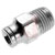 Norgren - 124250428 - 1/4 X 1/4 NPT MALE ADAPTER nkl pl Fitting|70436620 | ChuangWei Electronics